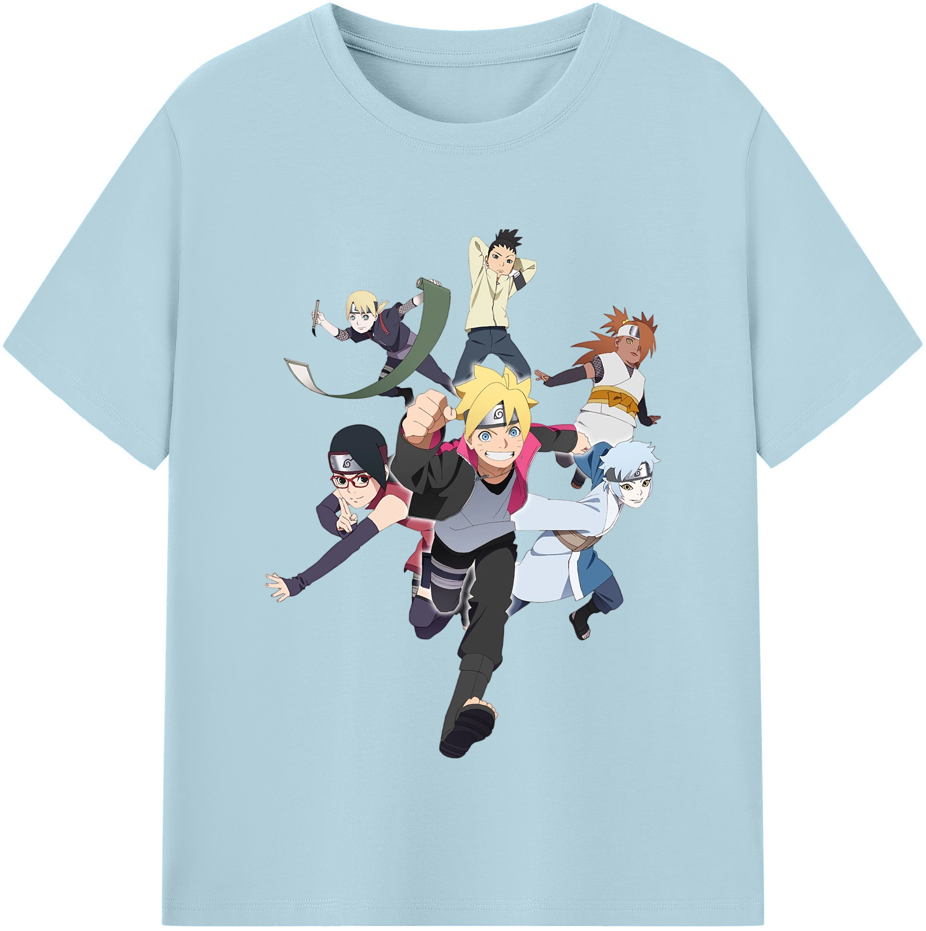 （画像用） NARUTO -ナルト- うずまき ボルト Uzumaki Boruto 綿100％半袖Tシャツ（フロントプリント）